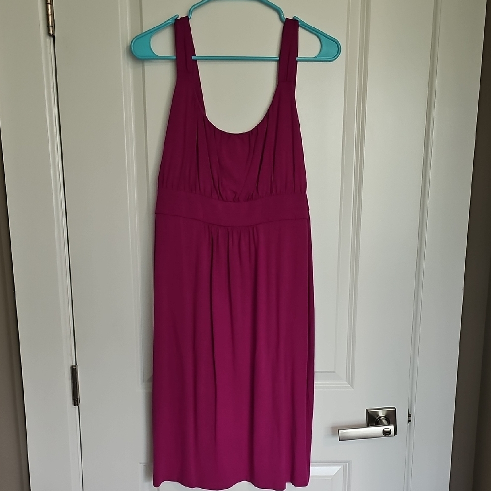 Ann Taylor Fuchsia Midi Dress